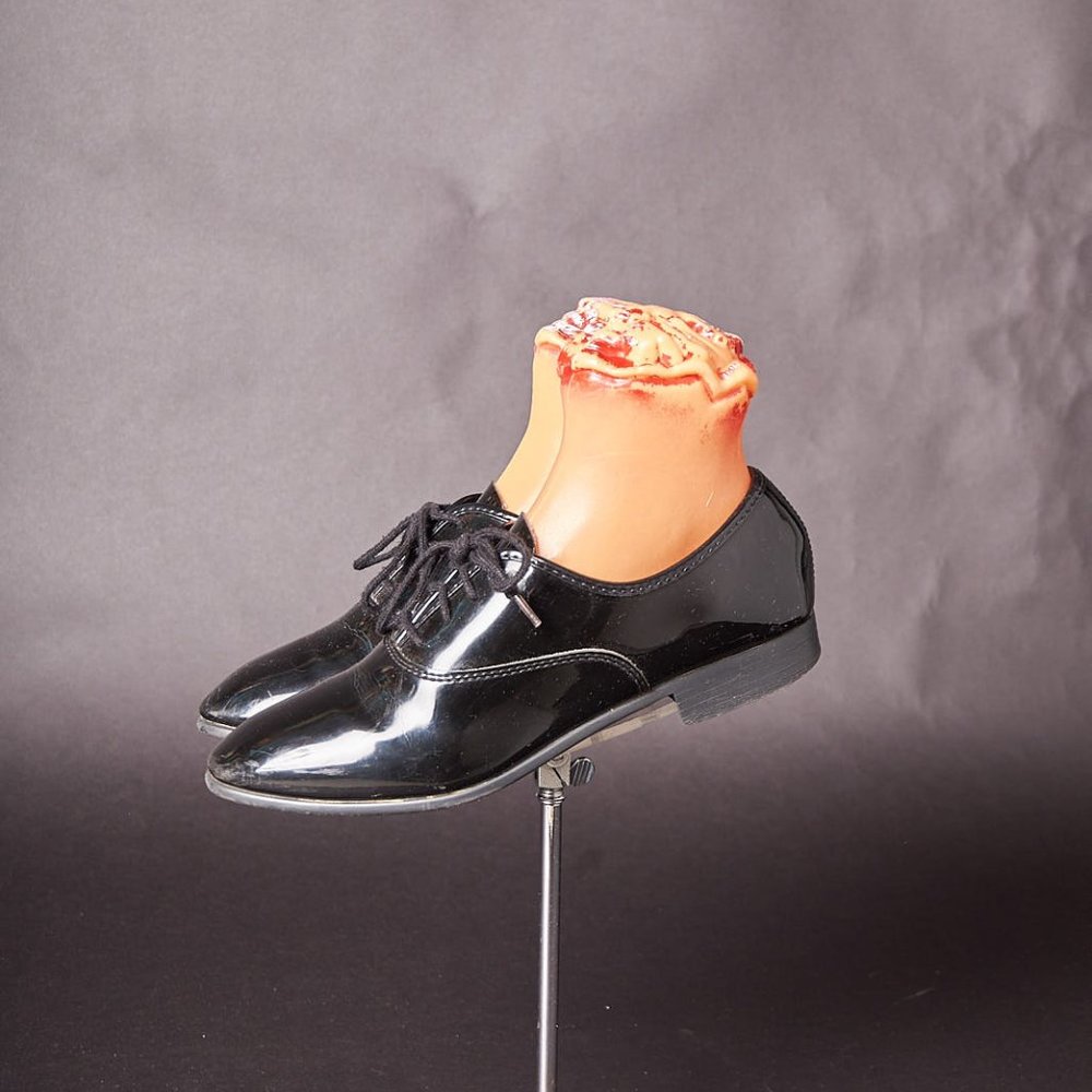 Vintage 1980s Shiny Dress Tuxedo Shoes